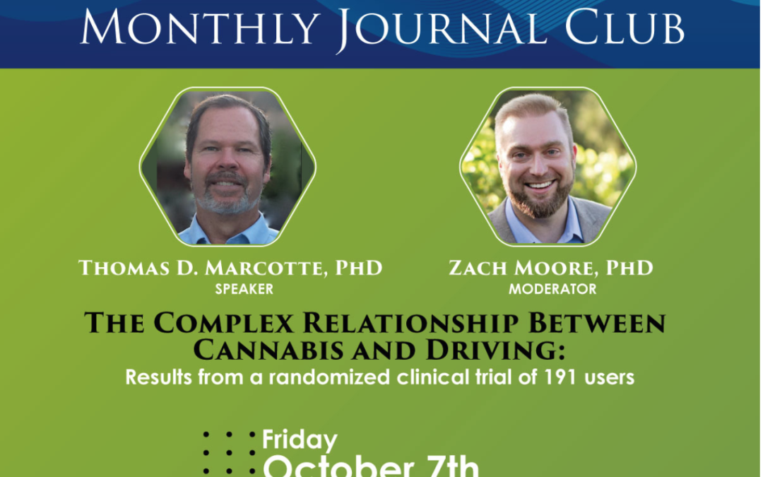 Monthly Journal Club – October 7, 9:00 AM PT